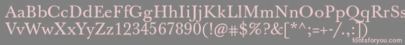 Jbaskervilletxn Font – Pink Fonts on Gray Background