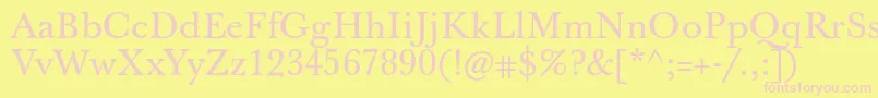More about Jbaskervilletxn Font Jbaskervilletxn Font – Pink Fonts on Yellow Background