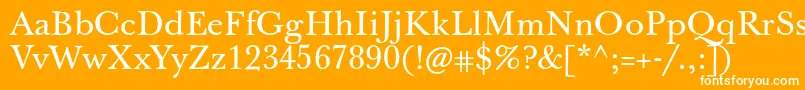 Jbaskervilletxn Font – White Fonts on Orange Background