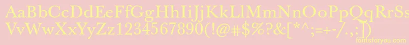 More about Jbaskervilletxn Font Jbaskervilletxn Font – Yellow Fonts on Pink Background