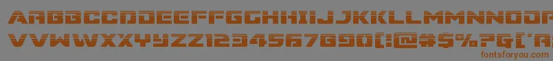 Supercommandohalf Font – Brown Fonts on Gray Background