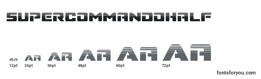 Supercommandohalf Font Sizes