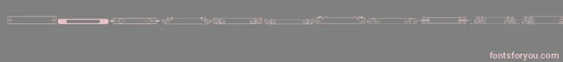 VintagePanels014 Font – Pink Fonts on Gray Background