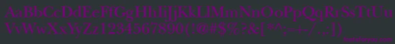 Подробнее о шрифте Newbaskerville Шрифт Newbaskerville – фиолетовые шрифты на чёрном фоне
