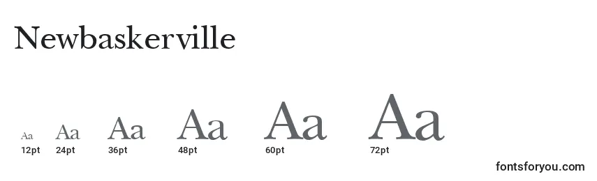 Newbaskerville Font Sizes