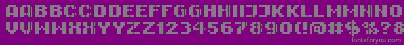 RImpresiveBl6-Schriftart – Graue Schriften auf violettem Hintergrund