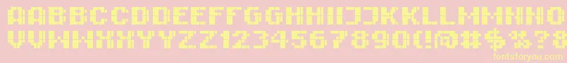 RImpresiveBl6 Font – Yellow Fonts on Pink Background