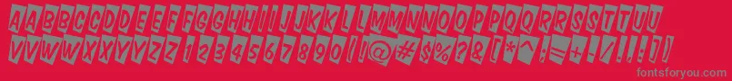 ADominotitulcmtw Font – Gray Fonts on Red Background