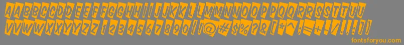ADominotitulcmtw Font – Orange Fonts on Gray Background