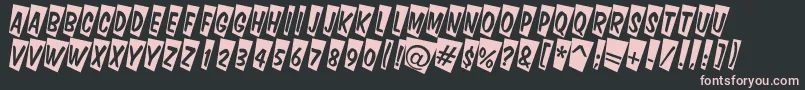 ADominotitulcmtw Font – Pink Fonts on Black Background