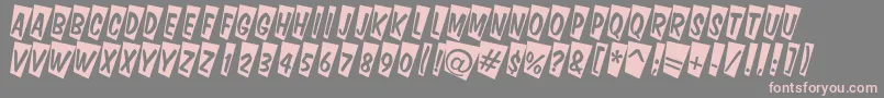ADominotitulcmtw Font – Pink Fonts on Gray Background