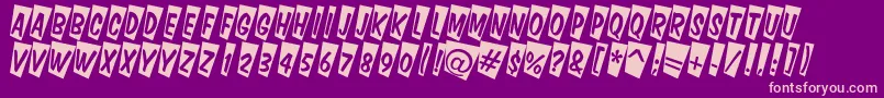ADominotitulcmtw Font – Pink Fonts on Purple Background