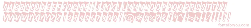ADominotitulcmtw Font – Pink Fonts on White Background