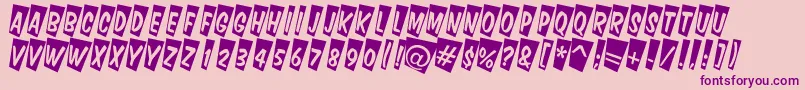 ADominotitulcmtw Font – Purple Fonts on Pink Background