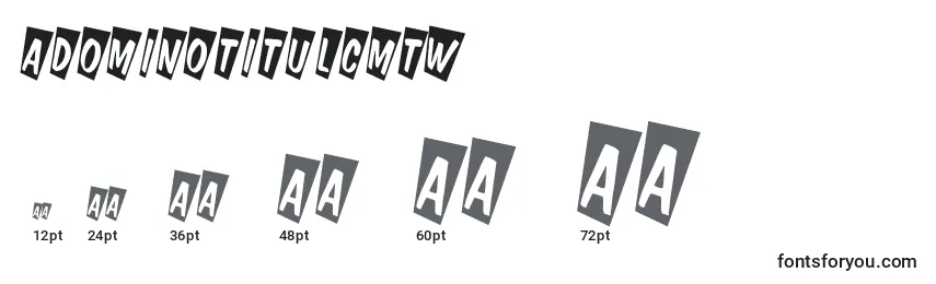 ADominotitulcmtw Font Sizes
