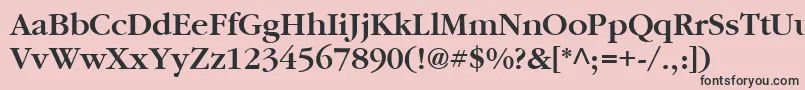 Lisätietoja Garrymondrian5Sbldsh-fontista Garrymondrian5Sbldsh-fontti – mustat fontit vaaleanpunaisella taustalla