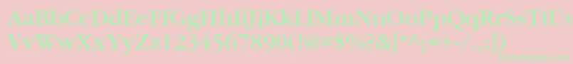 Garrymondrian5Sbldsh Font – Green Fonts on Pink Background