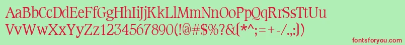 Cotlin Font – Red Fonts on Green Background