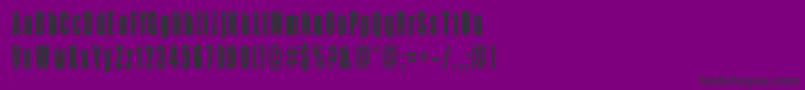 フォントLifeIsSoWonderful – 紫の背景に黒い文字