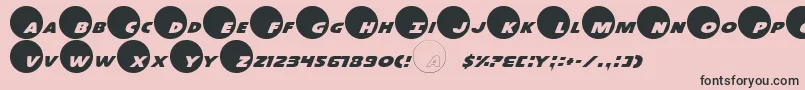 Dot.Com Font – Black Fonts on Pink Background