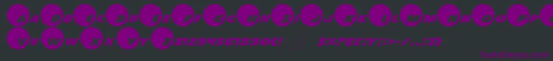Dot.Com Font – Purple Fonts on Black Background