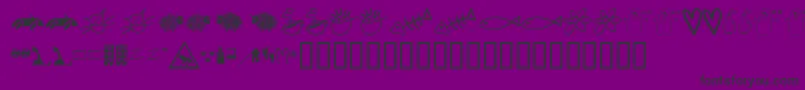 Eller Font – Black Fonts on Purple Background