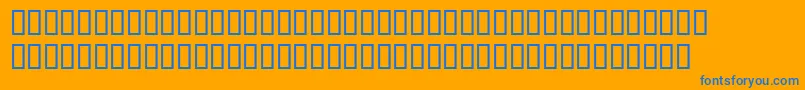Henrypatricksh Font – Blue Fonts on Orange Background