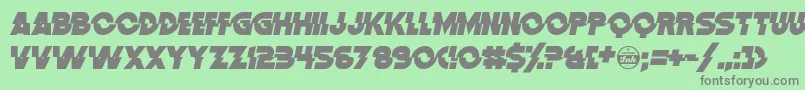 DistortionDosAnalogue Font – Gray Fonts on Green Background