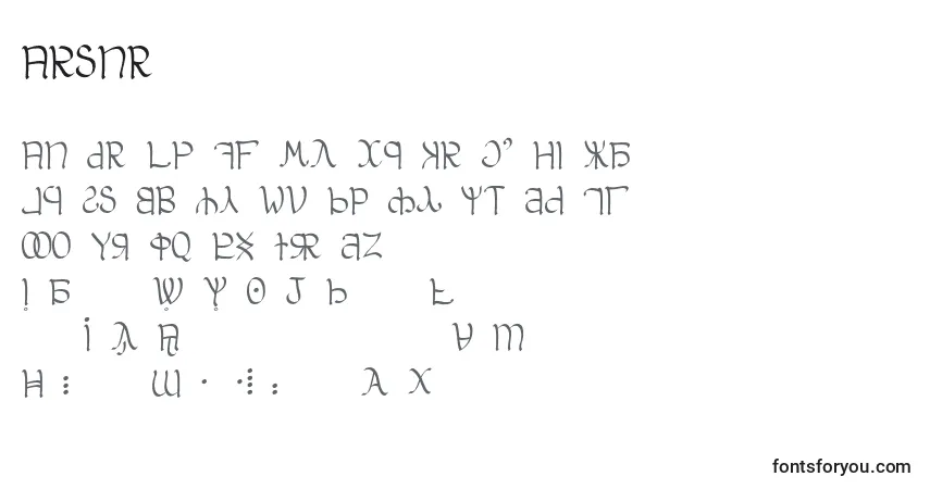 A fonte Aglab – alfabeto, números, caracteres especiais