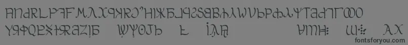 Aglab-Schriftart – Schwarze Schriften auf grauem Hintergrund