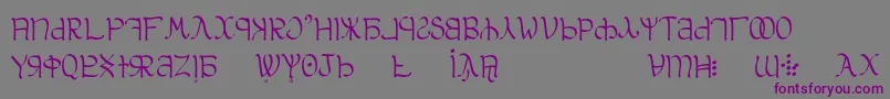 Шрифт Aglab – фиолетовые шрифты на сером фоне