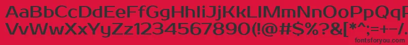 ProstoOne Font – Black Fonts on Red Background