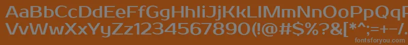 ProstoOne Font – Gray Fonts on Brown Background