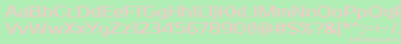 fuente ProstoOne – Fuentes Rosadas Sobre Fondo Verde
