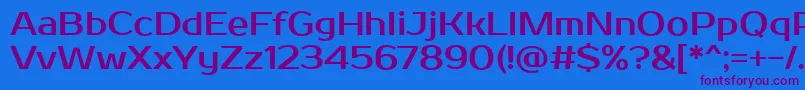 ProstoOne-fontti – violetit fontit sinisellä taustalla