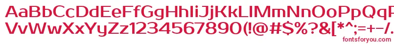 Шрифт ProstoOne – красные шрифты на белом фоне