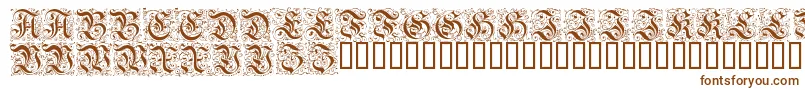 FeinsliebchenBarock Font – Brown Fonts on White Background