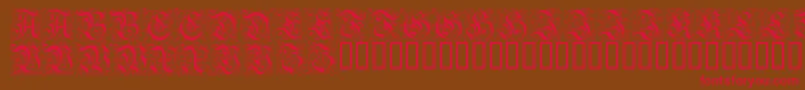 FeinsliebchenBarock Font – Red Fonts on Brown Background
