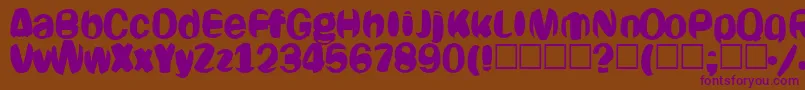 Oligarch Font – Purple Fonts on Brown Background