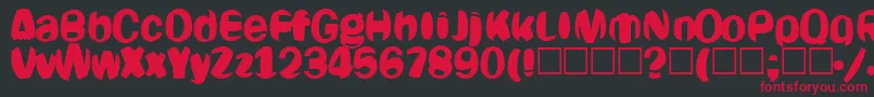 Oligarch Font – Red Fonts on Black Background