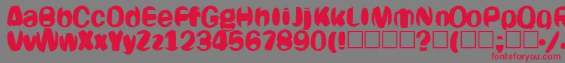 Oligarch Font – Red Fonts on Gray Background