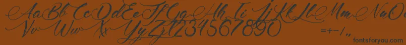 MadameCosmetics Font – Black Fonts on Brown Background
