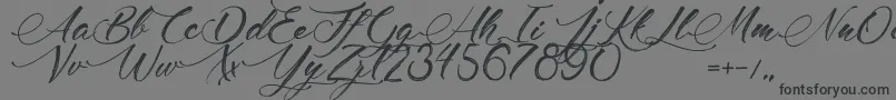 MadameCosmetics Font – Black Fonts on Gray Background