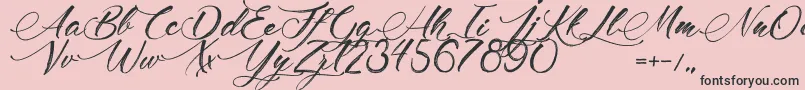 MadameCosmetics Font – Black Fonts on Pink Background