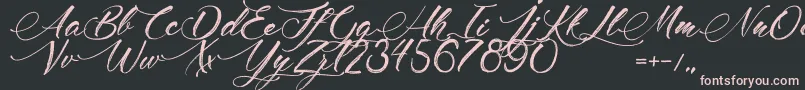 MadameCosmetics Font – Pink Fonts on Black Background