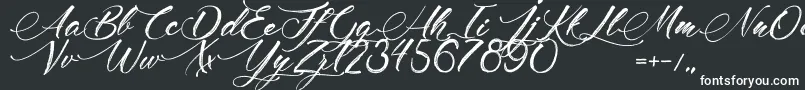 MadameCosmetics Font – White Fonts on Black Background