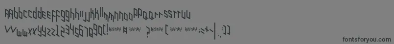 Zigzagzug Font – Black Fonts on Gray Background