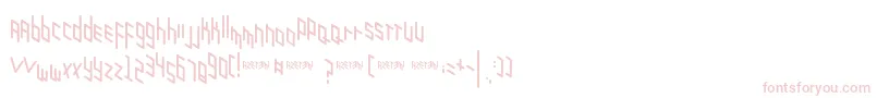 Zigzagzug Font – Pink Fonts on White Background