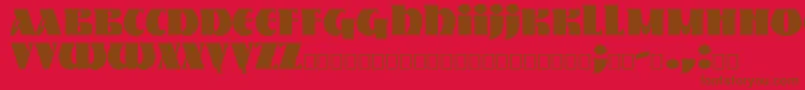Nestor Font – Brown Fonts on Red Background