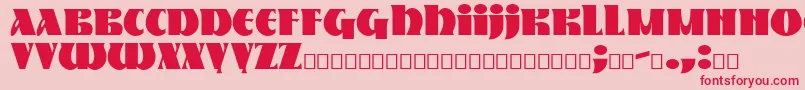 Nestor Font – Red Fonts on Pink Background